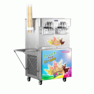 Machine à Glace Italienne 4 parfums + 2 mix - 70 L/h - refroidissement à air - 5,4kW Machine à Glace Italienne 4 parfums + 2 mix - 70 L/h - refroidissement à air - 5,4kW