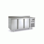 Meuble Gastro 700 GN 1/1 positif 1795mm 3 portes pleines avec évier Coreco