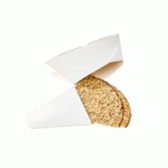 Packnwood FHC - 250Pcs - Boîte à crêpe triangulaire carton blanc - 215x185mm - blanc en carton 2CREPE2 Packnwood FHC - 250Pcs - Boîte à crêpe triangulaire carton blanc - 215x185mm - blanc en carton 2CREPE2