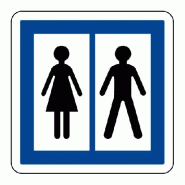 Panneau CE12 - Toilettes ouvertes au public