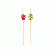 Piques apéritifs "Fingerfood" 12 cm "Fruit" (600 unités) PAPSTAR - Bambou 89955