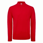 Polo homme ID.001 manches longues Rouge XL 100% Coton - XL rouge 5401007207402