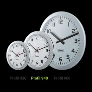 Profil 940 - Horloge analogique intérieure DHF - TBT 6/24V - Boîtier blanc - Affichage heure minute - BODET