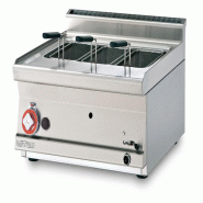 Redcook Cuiseur de pâtes à gaz de comptoir 1 bac de 19 litres. Structure en acier inoxydable. Dimensions 60x60 h28 cm Modèle CPT-66G - 2272