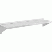 Royal Catering - Royal Catering Étagère Murale Rangement Cuisine 2 Plateaux RCWR-120 (120 cm de Long, éléments pour Montage Mural, Design Moderne,