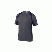 TEE SHIRT BALI bicolore GRIS/BLEU MARINE