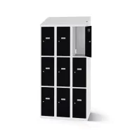 Vestiaire multicases 9 compartiments avec fonction de recharge - 120 cm de largeur