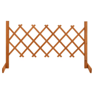 Vidaxl clôture en treillis de jardin orange 120x60 cm bois de sapin 314822