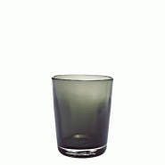Zafferano Lot de 6 Verres Bei en Verre Soufflé à la Main Marron, Design Artisanal Raffiné et Scintillant pour une Table de Haute Qualité - marron