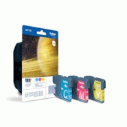 Brother LC-1100 Pack 3 Cartouches Couleur LC1100RBWBP (Saturne) - multicolore 5014047561269 Brother LC-1100 Pack 3 Cartouches Couleur LC1100RBWBP (Saturne) - multicolore 5014047561269