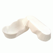 Caissette plissée barque blanche papier n°88 10,5x4x2,5 cm - par 1000