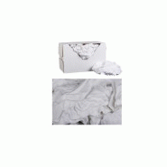 Chiffons blancs serviettes damassees 100% coton carton de 10kg_0
