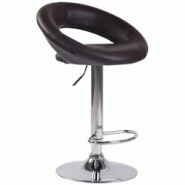 CLP Tabouret de bar Olinda en similicuir Marron/Chrome - marron polyester 312895 CLP Tabouret de bar Olinda en similicuir Marron/Chrome - marron polyester 312895