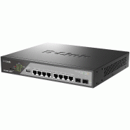 D-Link DSS-200G-10MPP/E Switch Gigabit PoE 10 ports de bureau - argenté DSS-200G-10MPP/E