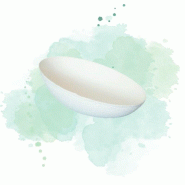Ecolomique - 30 Pcs - Mise en bouche blanche en pulpe - 8 x 5,2 cm x 2,9 cm - ECO210BCHICEGG - blanc Bagasse ECO210BCHICEGG