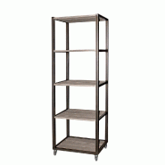 Etagère haute Héritage used 4 niveaux bois et métal L59xP39xH195cm