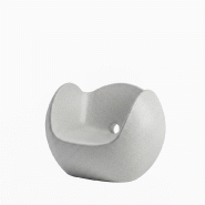 Fauteuil design in & out BLOS - blanc brume