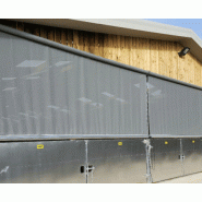 Filets brise-vent fixe et sectionnel - Store déroulant à ressort pour ventilation et protection