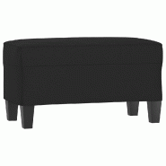 Helloshop26 - Banc banquette noir 70 x 35 x 41 cm tissu microfibre 02_0010494 - noir polyester 3000577982720
