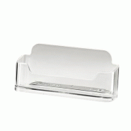 Porte carte de visite - Transparent, blanc ou noir - PP - 10 pièces - 1 niveau_0