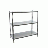 PROREGAL Étagère pour charges lourdes BABY METAL SHARK | HxLxP 90x100x30cm | Charge du compartiment 180kg | Anthracite galvanisé - gris métal PR_R PROREGAL Étagère pour charges lourdes BABY METAL SHARK | HxLxP 90x100x30cm | Charge du compartiment 180kg | Anthracite galvanisé - gris métal PR_R