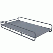 Structure pour méridienne de salon de jardin modulable gris - gris acier 114949