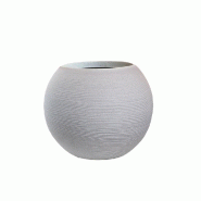 Vase En Résine Pour Plantes D'Intérieur Et D'Extérieur, Sphère Design Ronde D.40X33H Botticelli Beige - beige plastique 8056157808978 Vase En Résine Pour Plantes D'Intérieur Et D'Extérieur, Sphère Design Ronde D.40X33H Botticelli Beige - beige plastique 8056157808978