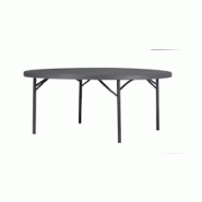 ZOWN Table ronde pliante 180 cm en polyéthylène pour événements Zown Planet180 - gris plastique polypropylène 08012060 ZOWN Table ronde pliante 180 cm en polyéthylène pour événements Zown Planet180 - gris plastique polypropylène 08012060