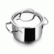 Casserole avec couvercle Basic 24 CM de Lacor - Acier inoxydable 18/10 32024