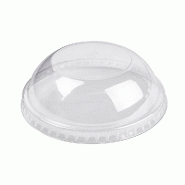 Couvercle dôme transparent PET pour pot à glace 240ml Ø9,4cm - par 2000