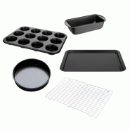 Ensemble de plats de cuisson en acier carbone antiadhésifs, BAKE LIKE A PRO