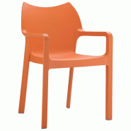 Fauteuil exterieur polypropylène Diva - ORANGE_0