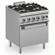 Fourneau à gaz - 4 feux - 4x7 kW - Avec four à gaz - Arilex - 0637902819555