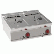 Friteuse electrique 10+10 litres sur table - 800x700x280 mm - 15000 W 400/3V - 39590617 Eurast - inox 39590617 Friteuse electrique 10+10 litres sur table - 800x700x280 mm - 15000 W 400/3V - 39590617 Eurast - inox 39590617