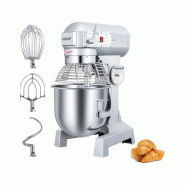 Leevot batteur mélangeur planétaire professionnel B20 - 20L - moteur 1100W transmission engrenages - 3 vitesses - minuterie - cuve inox (SZM20G) - S