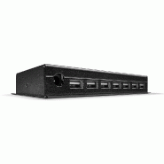 Lindy 42794 Hub USB 2.0 en métal, 7 ports, avec adaptateur secteur Euro - 42794