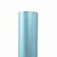 Papier kraft vergé bleu métal 0,70 x 100 m