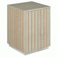 Podium 1 porte push-pull Vertigo T03 MDF naturel et érable 45x45x60cm
