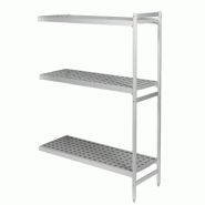 Rayonnage modulaire d'angle polymère 6611 Fermostock Longueur 3009 mm - 3
