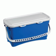 Seau rectangulaire 20l bleu + couvercle Seau rectangulaire 20l bleu + couvercle