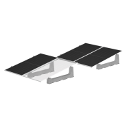 Système Mono-XL de fixation et de lestage pour grands panneaux photovoltaïques - Inclinaison 5° et 10° Système Mono-XL de fixation et de lestage pour grands panneaux photovoltaïques - Inclinaison 5° et 10°