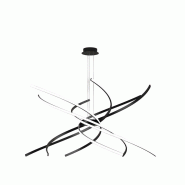 Top light Lustre LED moderne Tornado 88W 5 950 lm Noir - Lumière blanche naturelle - Suspension - noir 8056039141124