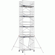 Échafaudage roulant aluminium DOCKER 150 version lisses - Hauteur de travail : 10,90 m - DUARIB - 7225090 Échafaudage roulant aluminium DOCKER 150 version lisses - Hauteur de travail : 10,90 m - DUARIB - 7225090