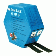 Adhésif double-face ouvrable et refermable dual lock, largeur 25.4 mm, boîte de 2 rouleaux de 5 m