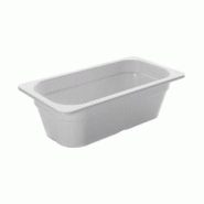 Bac Gastro GN 1/3 Mélamine - Profondeur 100 mm - 3,8 L - Lacor - blanc 66310E Bac Gastro GN 1/3 Mélamine - Profondeur 100 mm - 3,8 L - Lacor - blanc 66310E