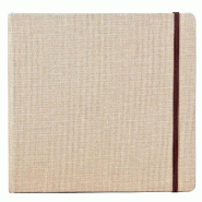 Clairefontaine Carnet de voyage Goldline de 30 feuilles de papier dessin à grain, 180 g/m², A5 paysage - beige 96108C