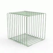 Cube en grille verte - Diamètre du fil 6mm