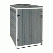 Décoshop26 - Abris poubelles pour deux bacs normaux 126 x 80 x 98 cm bois mvg gris-blanc 04_0007002 - blanc 3000261988625 Décoshop26 - Abris poubelles pour deux bacs normaux 126 x 80 x 98 cm bois mvg gris-blanc 04_0007002 - blanc 3000261988625