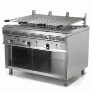 Grill pierre de lave à gaz sur meuble Royal Grill | Mainho - 800