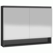 Helloshop26 - Armoire à miroir de salle de bain 80 x 15 x 60 cm MDF anthracite 02_0006710 - 3000366624633 Helloshop26 - Armoire à miroir de salle de bain 80 x 15 x 60 cm MDF anthracite 02_0006710 - 3000366624633